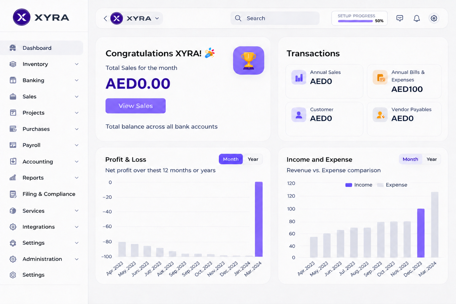 XYRA Dashboard