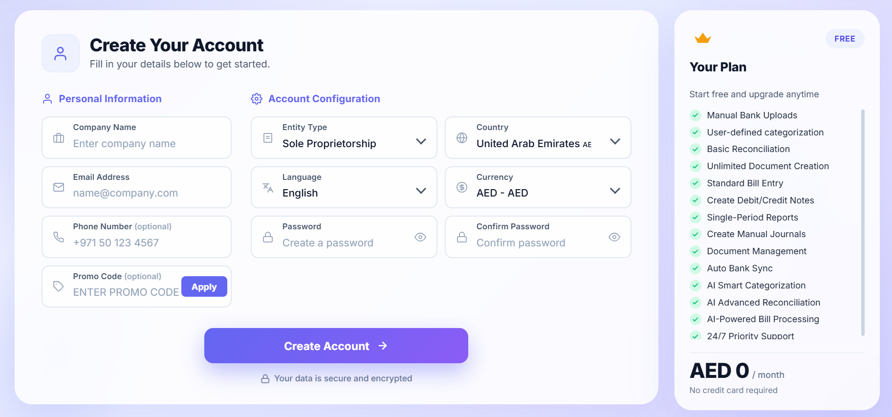 Create your Xyra Books account